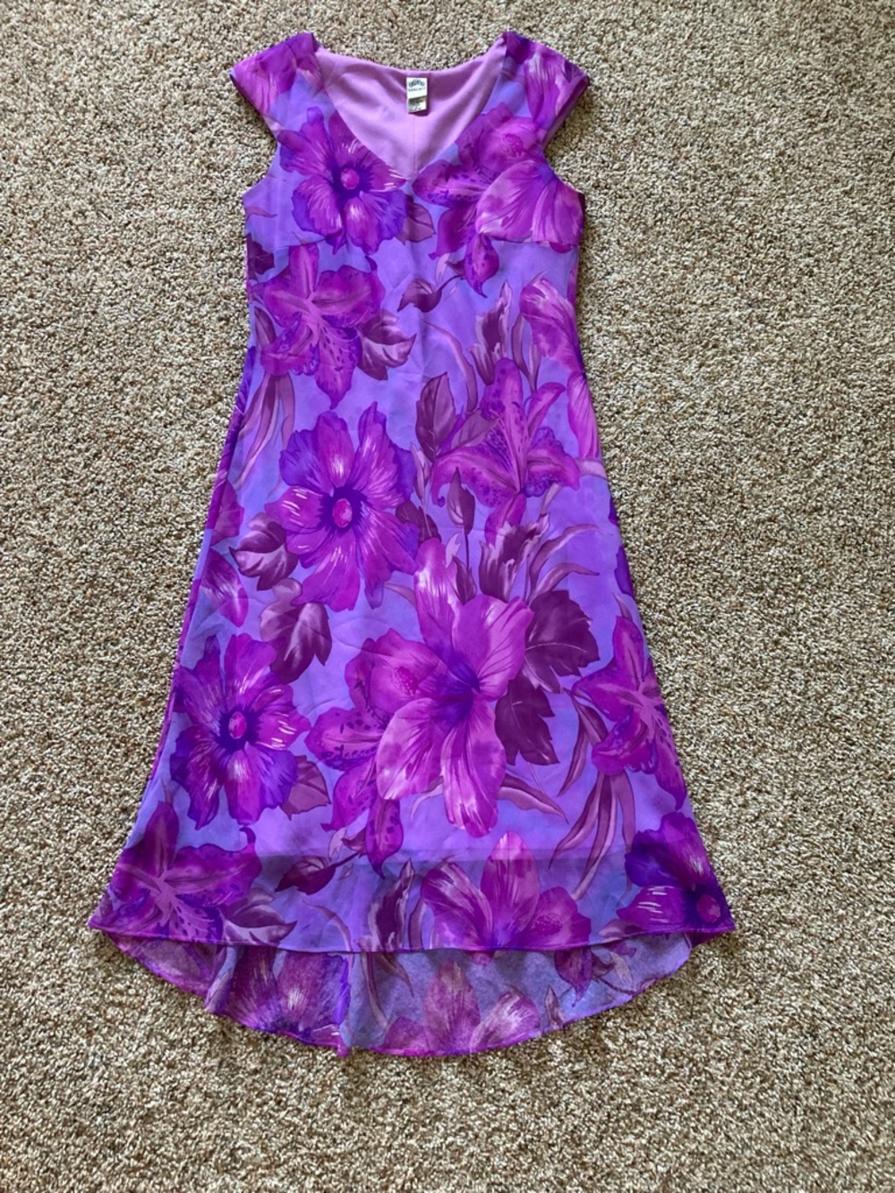 Signature by Sangria Vintage Floral Midi Dress